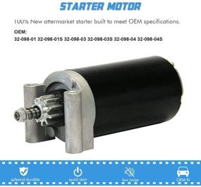 img 3 attached to 🔌 High-Quality Starter Motor Replacement for Kohler Courage Engines 20HP-27HP: 32-098-01, 32-098-01-S, 32-098-01S, 32-098-03, 32-098-03S, 32-098-04, 32-098-04S, 32-098-08-S