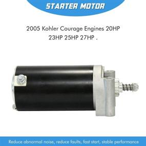 img 1 attached to 🔌 High-Quality Starter Motor Replacement for Kohler Courage Engines 20HP-27HP: 32-098-01, 32-098-01-S, 32-098-01S, 32-098-03, 32-098-03S, 32-098-04, 32-098-04S, 32-098-08-S