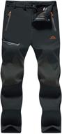 🏔️ magcomsen men's winter pants: fleece lined ski snow pants with water resistant properties and 4 zip pockets for outdoor activities logo