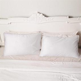 img 2 attached to 🛏️ Set of 2 Pure White Queen Size Pillowcases - Smiling Onion, 400 Thread Count, 100% Long Staple Combed Natural Cotton, Soft & Skin Friendly, 20×30 inches