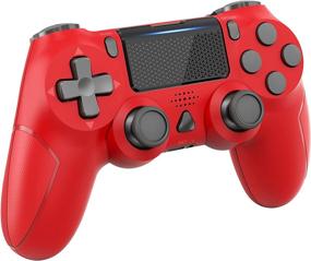 img 4 attached to 🎮 Nolansend Wireless Controller for PS4 - Red Dual Vibration Game Joystick for Slim/Pro Console - Compatible with PS4 Console