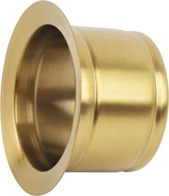 img 1 attached to 🚰 LQS Extended Deep Golden Sink Flange for Kitchen Sink, Perfect Fit for 3-1/2 Inch Standard Drain Hole