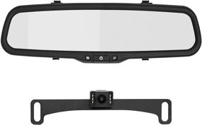img 3 attached to Enhance Your Vehicle's Safety with BOYO VTC1743M – Rear-View Mirror Backup Camera System with License Plate Camera