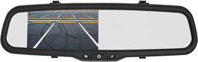 img 1 attached to Enhance Your Vehicle's Safety with BOYO VTC1743M – Rear-View Mirror Backup Camera System with License Plate Camera