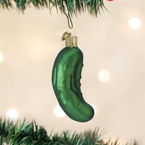 img 3 attached to Christmas Tree Pickle Glass 🎄 Blown Ornaments: Exquisite Old World Christmas Decorations