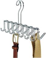 👔 efficient closet organization: idesign classico metal tie hanger for belts, ties, shawls & more логотип