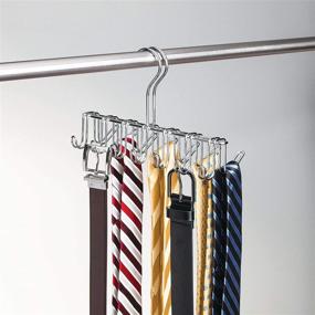 img 3 attached to 👔 Efficient Closet Organization: iDesign Classico Metal Tie Hanger for Belts, Ties, Shawls & More