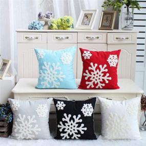 img 3 attached to Square Cotton Pillow Cushion Decorative