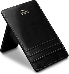 img 2 attached to Bosca Deluxe Front Pocket Wallet: Sleek Design and Superior Functionality