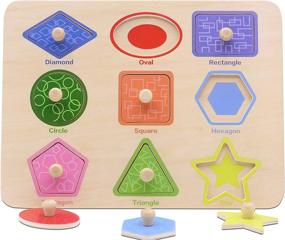 img 2 attached to 🧩 Wooden Toddler Preschool Learning Puzzle: Enhance Early Education Skills