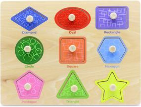 img 4 attached to 🧩 Wooden Toddler Preschool Learning Puzzle: Enhance Early Education Skills