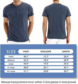 img 1 attached to DUOFIER Fitted Henley T Shirt Button Men's Clothing