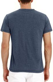img 3 attached to DUOFIER Fitted Henley T Shirt Button Men's Clothing