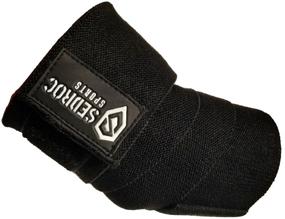 img 1 attached to 💪 Sedroc Sports Elbow Wraps - Ultimate Powerlifting Support Sleeves for Weight Lifting - Pair