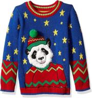 🎄 blizzard bay boys ugly christmas sweater with animal designs logo