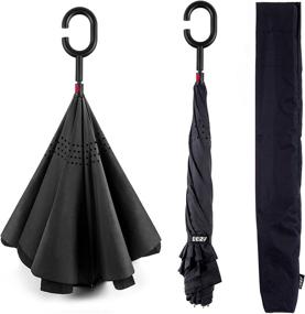 img 2 attached to ☂️ EEZ Y Windproof Umbrella - Reverse Inverted Umbrellas