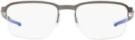 oakley ox3233 prescription eyeglass gunmetal logo