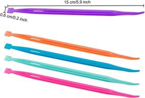 img 2 attached to 🧵 Sewing Tools Accessories Thread Rubber Band Set - 5 Pieces for Sewing Craft Projects in Vibrant Colors (Pink, Orange, Blue, Green, Purple)