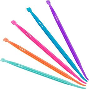 img 4 attached to 🧵 Sewing Tools Accessories Thread Rubber Band Set - 5 Pieces for Sewing Craft Projects in Vibrant Colors (Pink, Orange, Blue, Green, Purple)