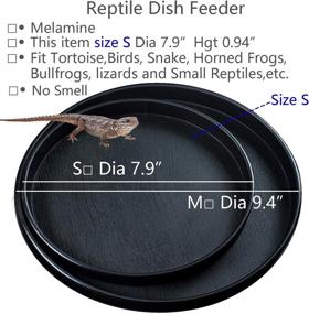 img 3 attached to Fuongee Reptile Tortoise Feeding Container Reptiles & Amphibians