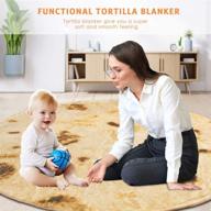 novelty tortilla blanket, burrito wrap blanket for family & friends - unique gift idea for kids and loved ones (60 inches) logo