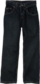 img 2 attached to LEE Premium Relaxed Straight Buckner 👖 Boys' Jeans: Top-Quality Clothing for Comfort and Style