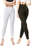 stay warm and stylish with devops 🔥 women's 2 pack thermal long johns underwear leggings pants logo