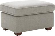 🪑 light grey 30-inch rivet andrews contemporary ottoman by amazon brand logo