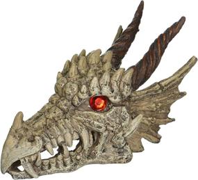 img 1 attached to 🐉 Penn-Plax RR1207 Dragon Skull Gazer Aquarium Ornament and Décor - Large Size for Versatile Tank Compatibility