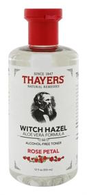 img 4 attached to 🌹 Thayers Witch Hazel with Aloe Vera - Default 12 Rose Petal: Naturally Effective 12 Fl Oz Toner