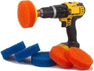 🧼 scrubza bathroom & kitchen cleaning drill brush accessory - all purpose power scrubber for every surface - bathtub, grout, floor, tub, shower, tile - cleaner supplies for stubborn stains, burned pots, and stove tops! logo