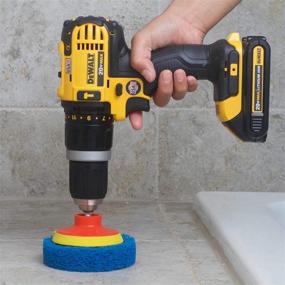 img 3 attached to 🧼 Scrubza Bathroom & Kitchen Cleaning Drill Brush Accessory - All Purpose Power Scrubber for Every Surface - Bathtub, Grout, Floor, Tub, Shower, Tile - Cleaner Supplies for Stubborn Stains, Burned Pots, and Stove Tops!