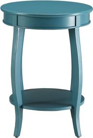 img 3 attached to 🪑 ACME Furniture 82790 Aberta Teal Side Table: Sleek Design & Versatility in One Size