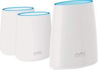 🏠 enhance your home wifi experience with netgear orbi tri-band mesh system (rbk43s) featuring cyber threat protection and extensive coverage up to 6,000 sq. ft. logo