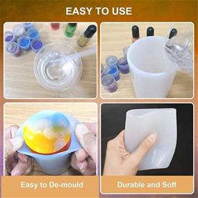 img 1 attached to 🕯️ Versatile 2 Sizes Cylinder Candle Molds for DIY Aromatherapy Candles, Soaps, Clay, and more!