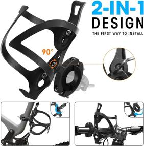 img 3 attached to 🚲 AIKATE Bike Cup Holder: Universal 2-in-1 Bottle Bracket for Bike Handlebars, Motorcycle, MTB, and More