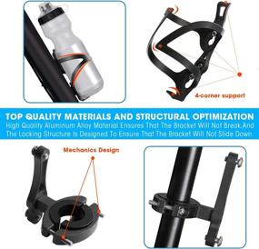 img 1 attached to 🚲 AIKATE Bike Cup Holder: Universal 2-in-1 Bottle Bracket for Bike Handlebars, Motorcycle, MTB, and More