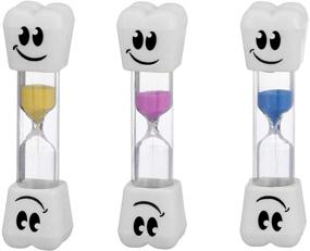 img 1 attached to Rhode Island Novelty Smile Tooth Sand Timer - 2 Minute (2 Pack) - Assorted Colors