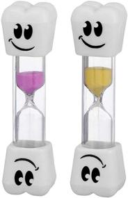 img 2 attached to Rhode Island Novelty Smile Tooth Sand Timer - 2 Minute (2 Pack) - Assorted Colors