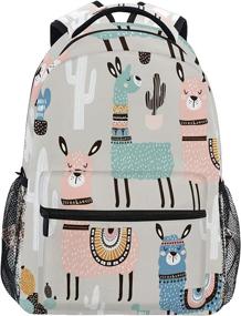 img 4 attached to 🎒 Stylish College Student Fashion Backpack with Shoulder Straps