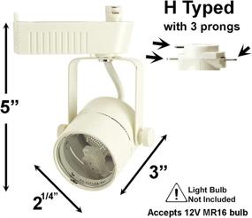 img 3 attached to 🔦 D&D Brand H System MR16 Low Voltage Track Lighting Fixture White HTC-R10-WH (Head Only - No Bulb), White - Enhanced SEO