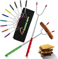 aoocan marshmallow roasting sticks, set of 12 extendable 45&#34; smores sticks for fire 🔥 pit, telescopic rotating smores skewers - hot dog roasting sticks for campfire, camping, bonfire, and grill logo