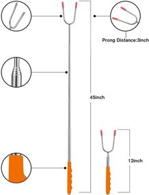 img 1 attached to Aoocan Marshmallow Roasting Sticks, Set of 12 Extendable 45&#34; Smores Sticks for Fire 🔥 Pit, Telescopic Rotating Smores Skewers - Hot Dog Roasting Sticks for Campfire, Camping, Bonfire, and Grill