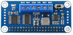 img 4 attached to 🔌 Raspberry Pi Motor Driver HAT with PCA9685 and TB6612FNG for Two DC Motors, I2C Interface, 5V 3A, Stackable up to 32 Modules