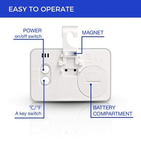 img 2 attached to AOVIOANDY Refrigerator Thermometer Digital Waterproof