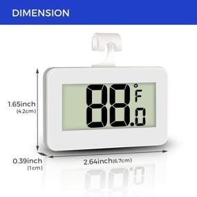 img 3 attached to AOVIOANDY Refrigerator Thermometer Digital Waterproof