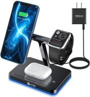 🔌 fast magnetic wireless charger for iphone 12/12 pro max/mini, airpods pro/2, iwatch - waitiee 3-in-1 charging station! logo