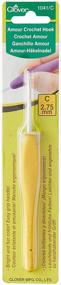 img 3 attached to 🍀 Clover 1041/C Yellow Amour Crochet Hook - Size C (2.75mm): A Must-Have Tool for Effortless Crocheting