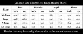 img 1 attached to 👕 Cotton Henley Drawstring Sleeve Hippie Men's Shirts for Better SEO