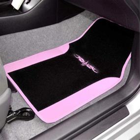 img 1 attached to BDK CarXS Fresh Two-Tone Carpet Floor Mats Interior Accessories